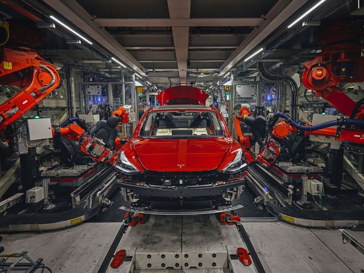 Tesla in factory 