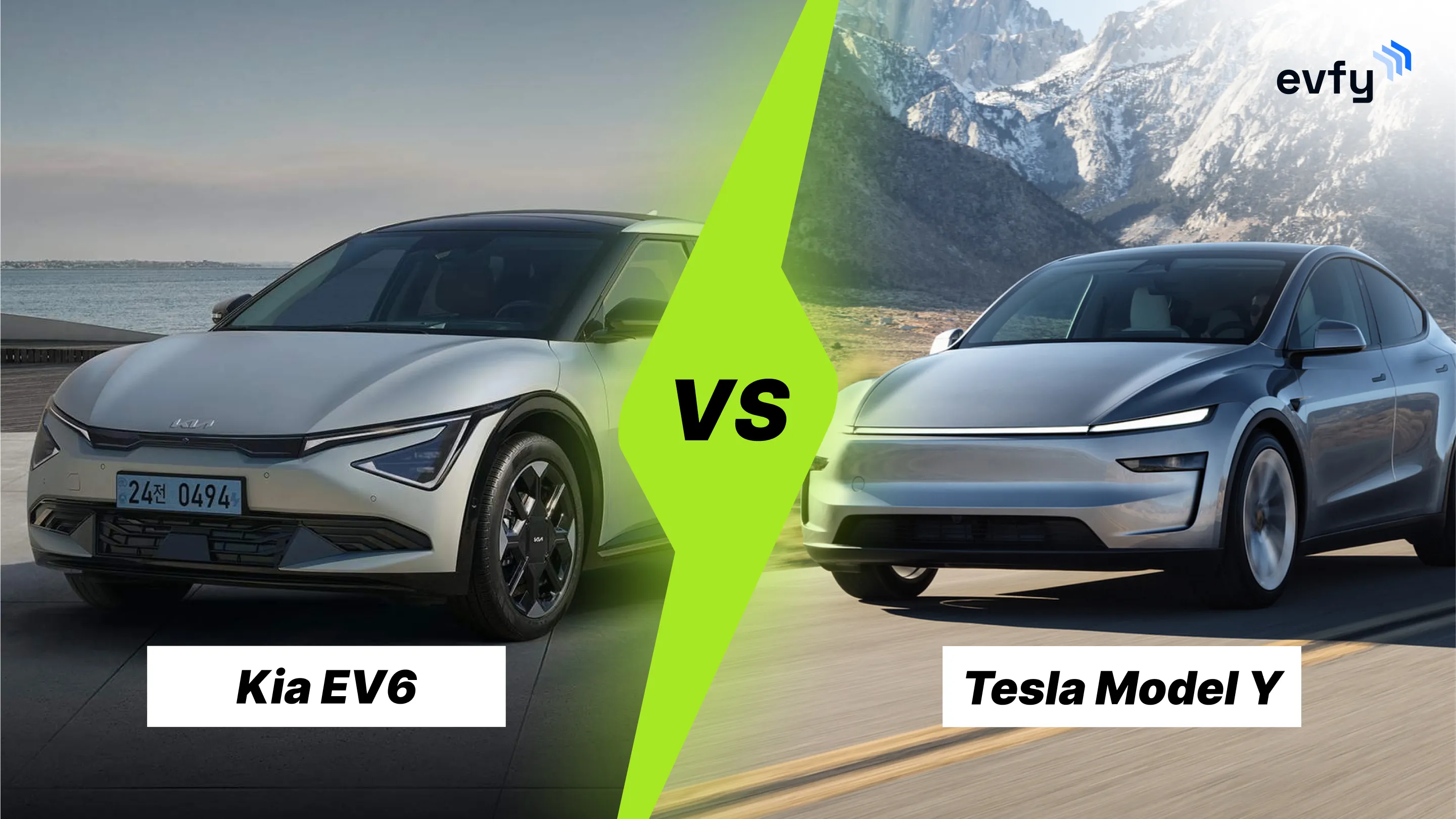 Tesla Model Y versus Kia EV6
