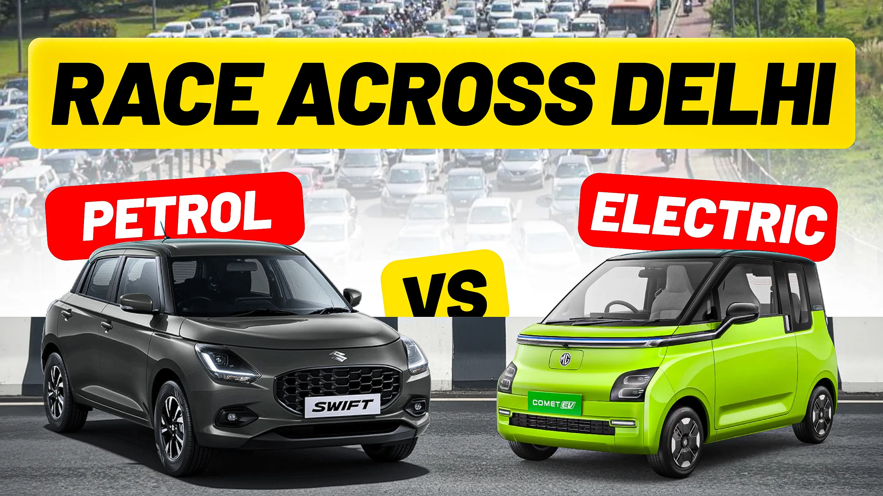 MG Comet EV vs Maruti Swift Petrol