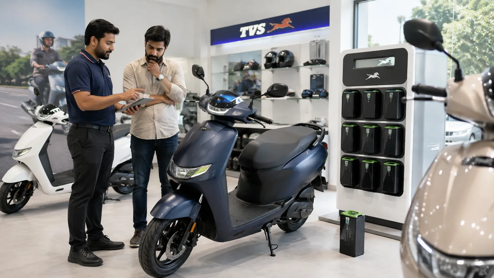 tvs ev scooter
