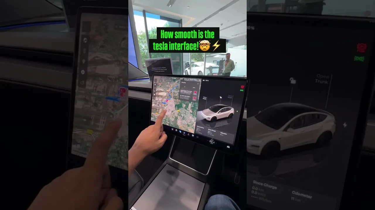 Super Smooth Tesla infotainment system!