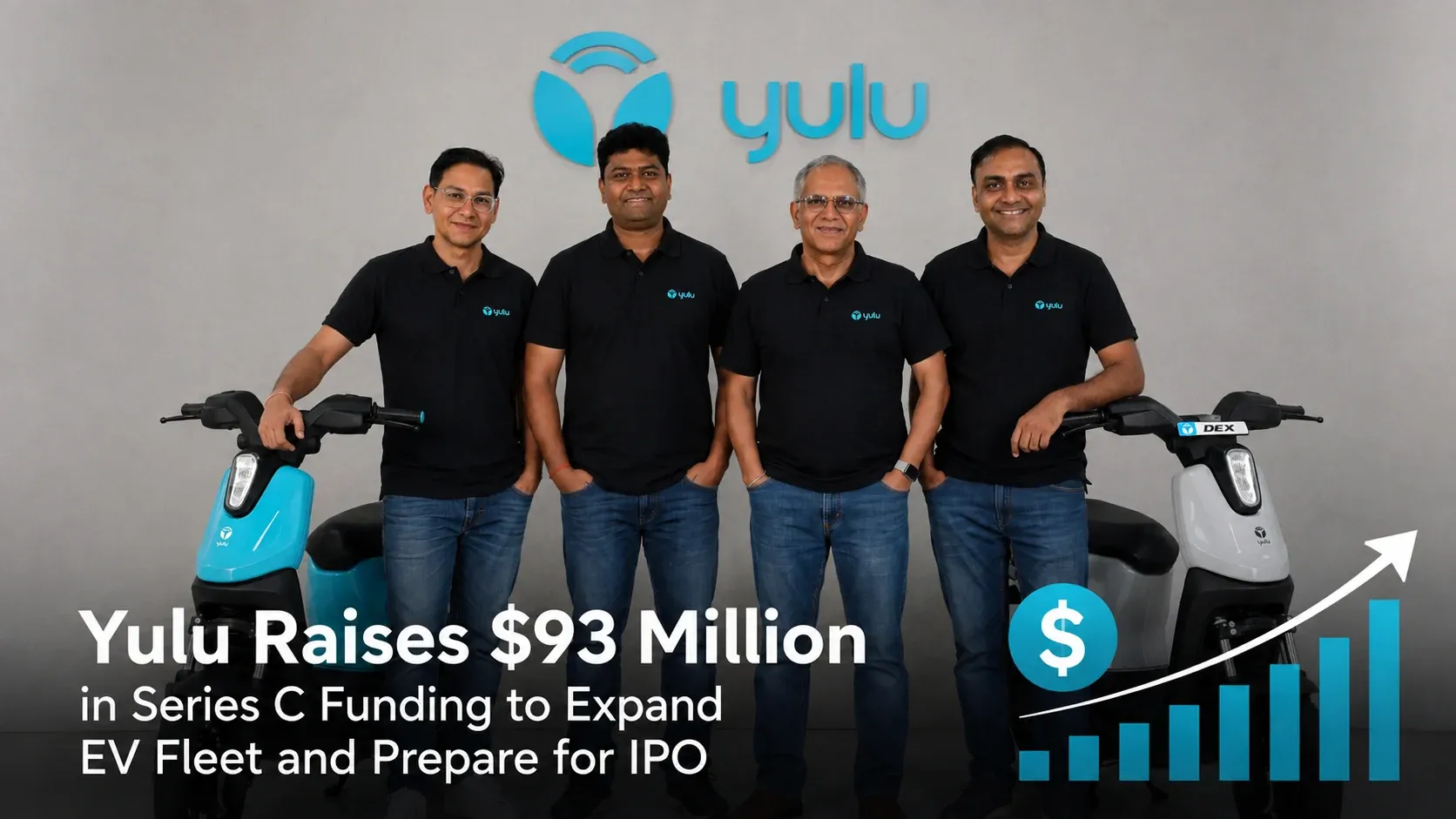 Yulu Raises $93 Million in Series C Funding to Expand EV Fleet and Prepare for IPO